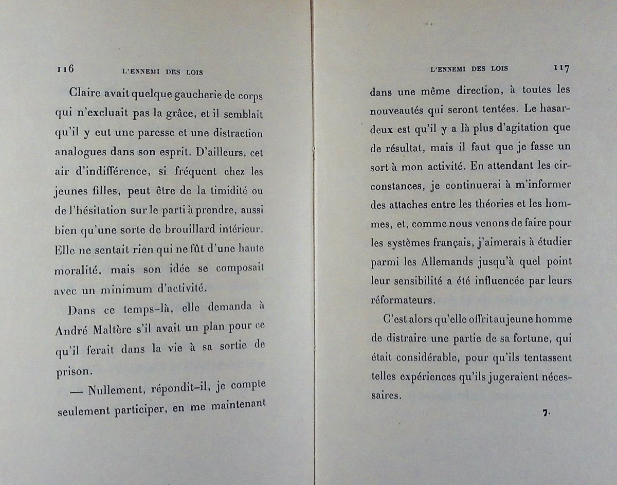 Barres - The Enemy Of The Laws. Emile-paul Frères Publisher, 1910, One Of 15 Copies On Japanese Paper.-photo-5