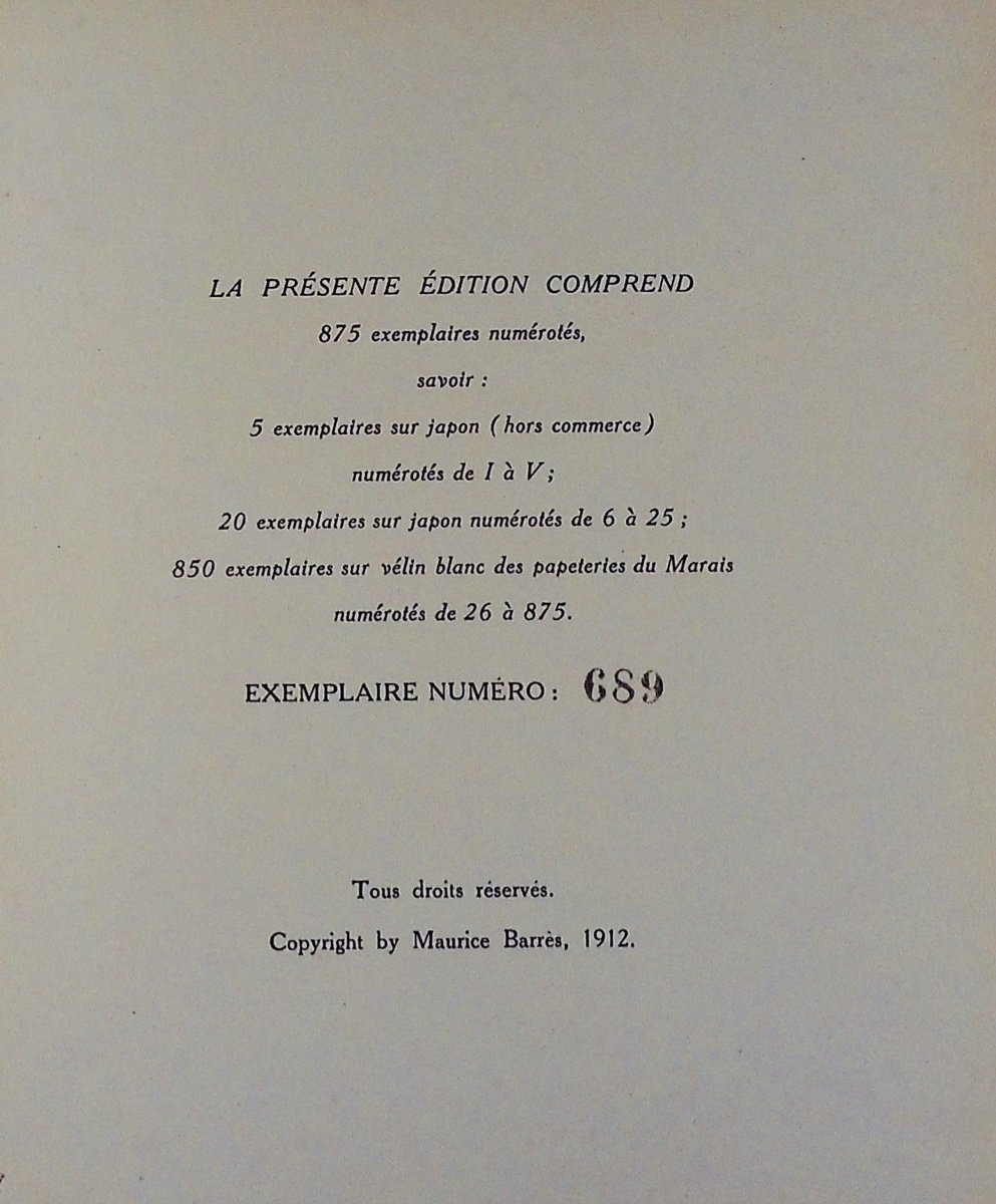 BARRÈS (Maurice) - Le Bi-centenaire de Jean-Jacques Rousseau. Éditions de l'Indépendance, 1912.-photo-3