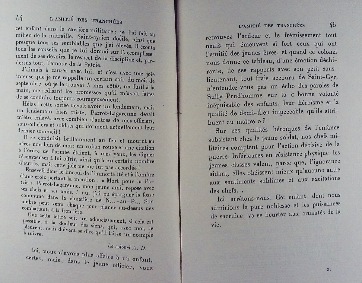 Barrès - L'âme française et la guerre **** L'amitié des tranchées. Émile-Paul Frères, 1916.-photo-3