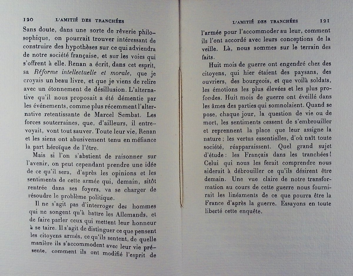 Barrès - L'âme française et la guerre **** L'amitié des tranchées. Émile-Paul Frères, 1916.-photo-7