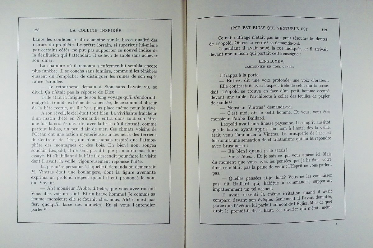 Barrès (mauritius) - The Inspired Hill. Nancy, Berger-levrault, 1962. Critical Edition.-photo-2