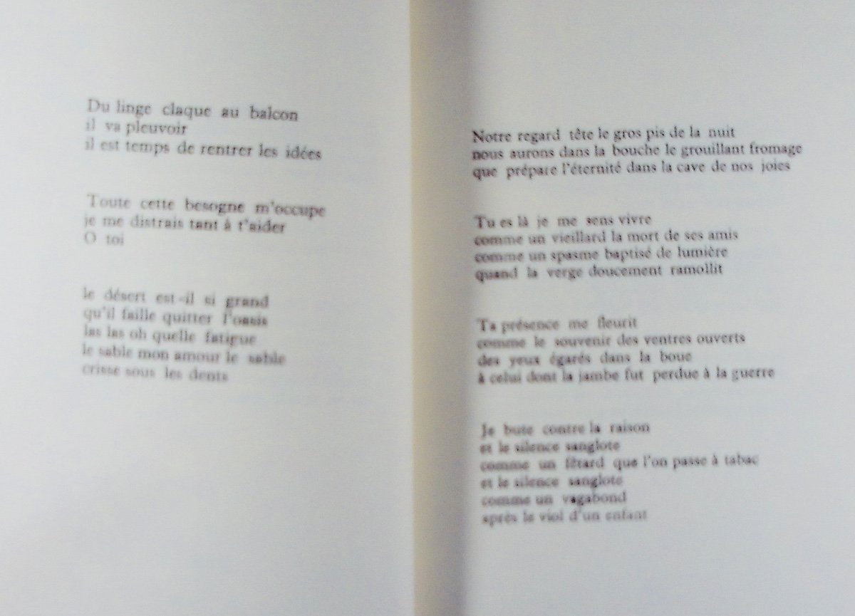 BELGHANEM - La Galope Tournée. Livre imprimé par Jean Vodaine, 1974, broché.-photo-3