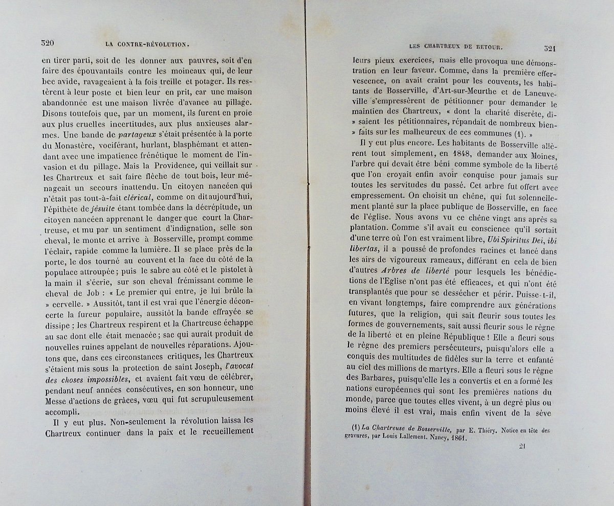 Berseaux (the Abbot) - The Order Of The Carthusians And The Charterhouse Of Bosserville. Vagner, 1868.-photo-3