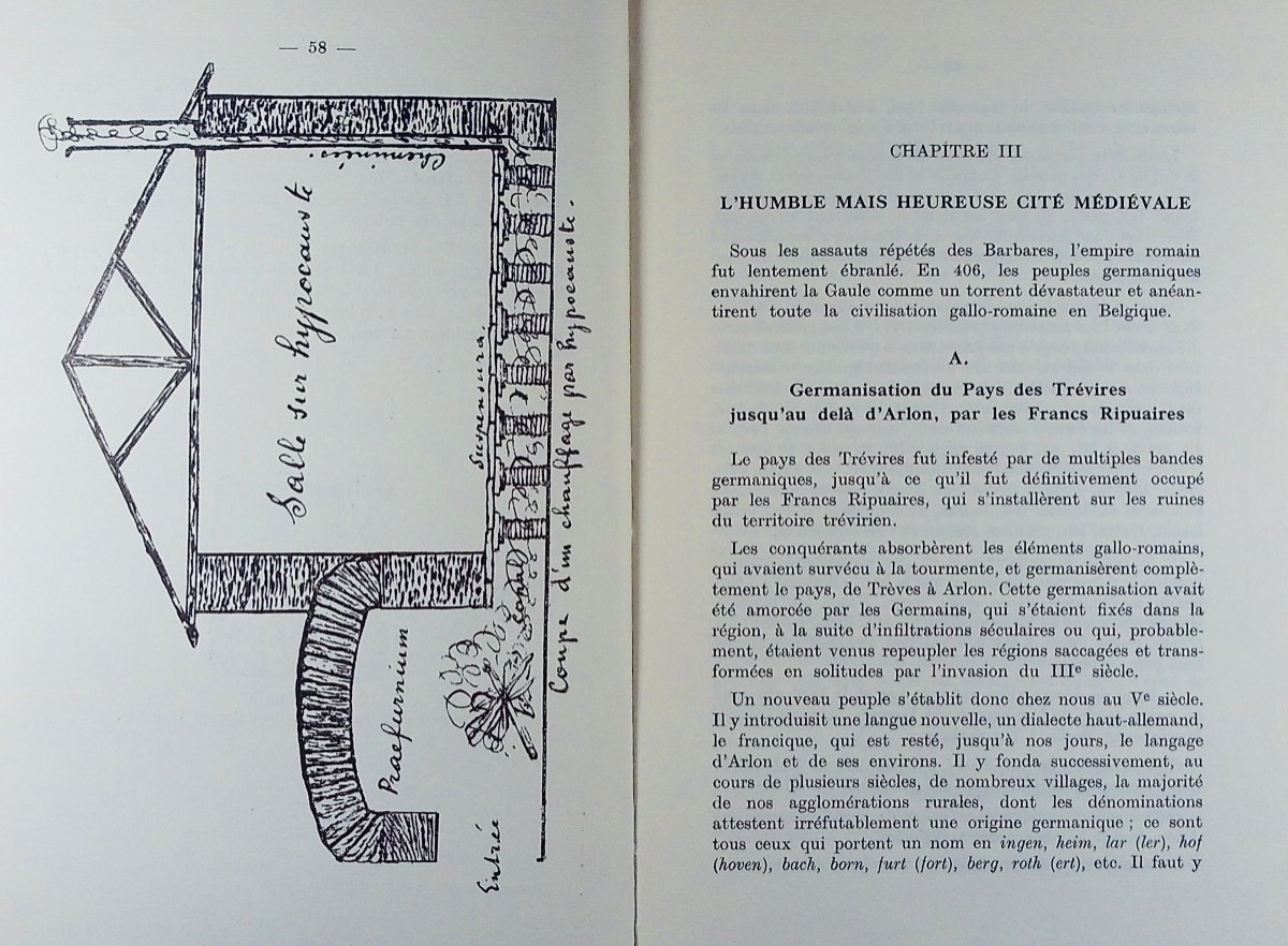 Bertrang (a.) - History Of Arlon. Arlon, Imprimerie G. Everling, 1953. Pin.-photo-2