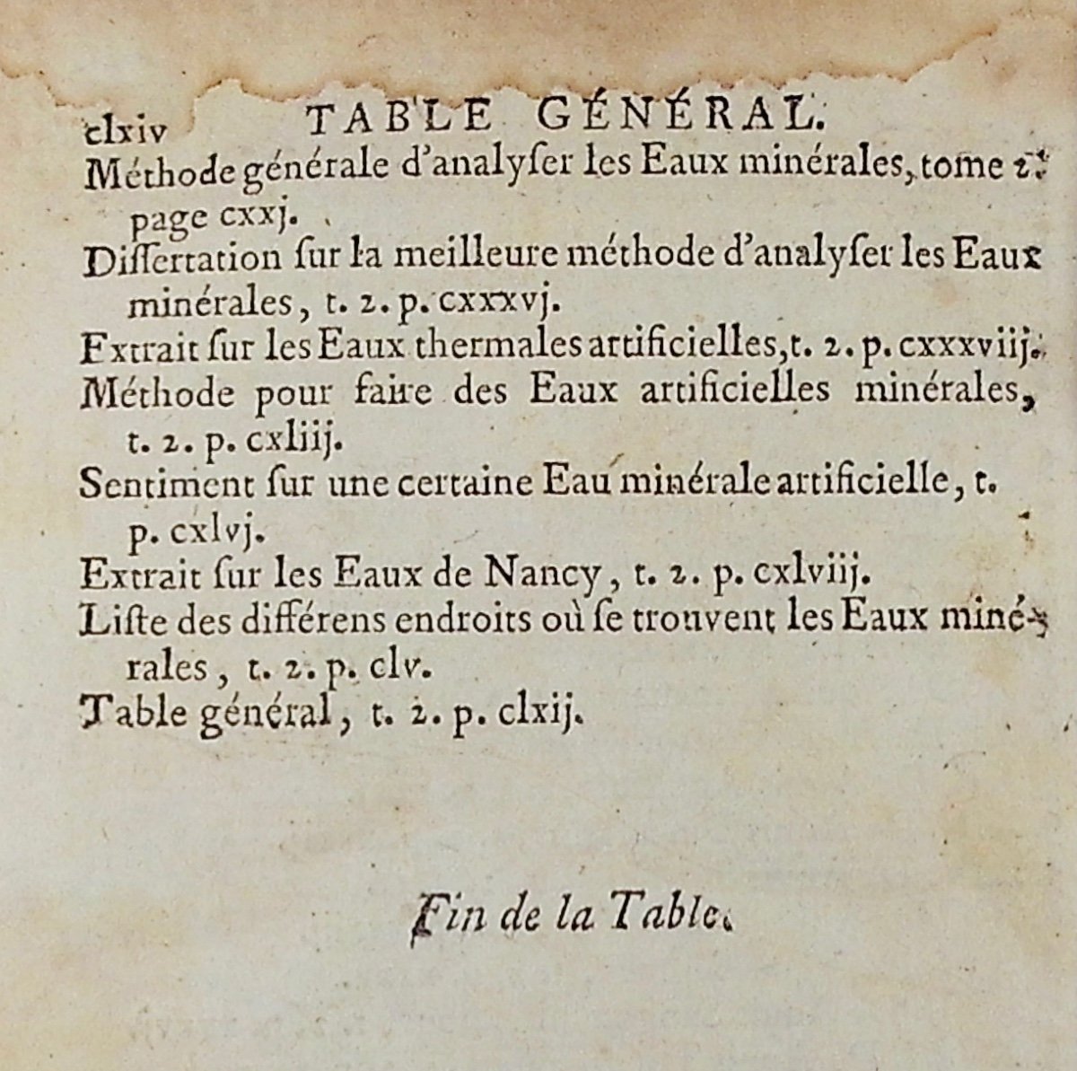 [buc'hoz (pierre-joseph)] - Dictionary Of Mineral Waters. 2 Volumes, 1775, Period Bound.-photo-6