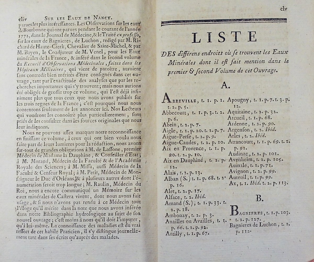 [BUC'HOZ (Pierre-Joseph)] - Dictionnaire des eaux minérales. 2 volumes, 1775, reliés d'époque.-photo-7