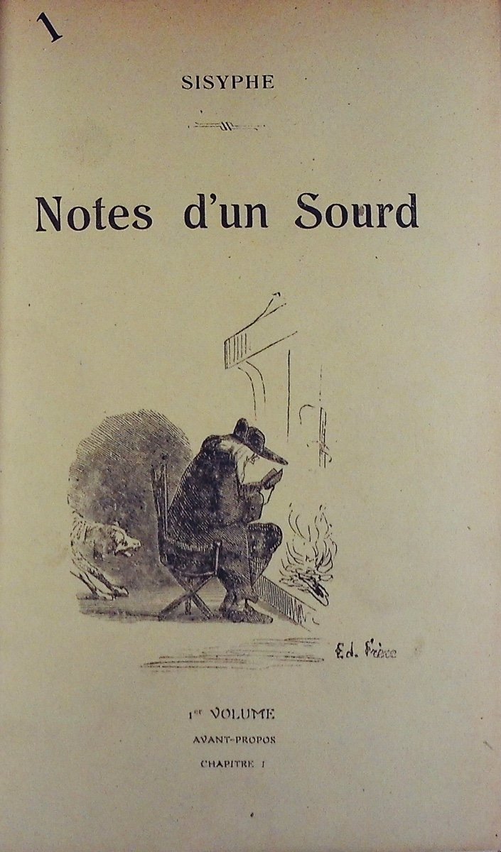 [sisyphe, Rider (camille)] - Notes From A Deaf Man. éditions Frère, Circa 1880, Well Bound.