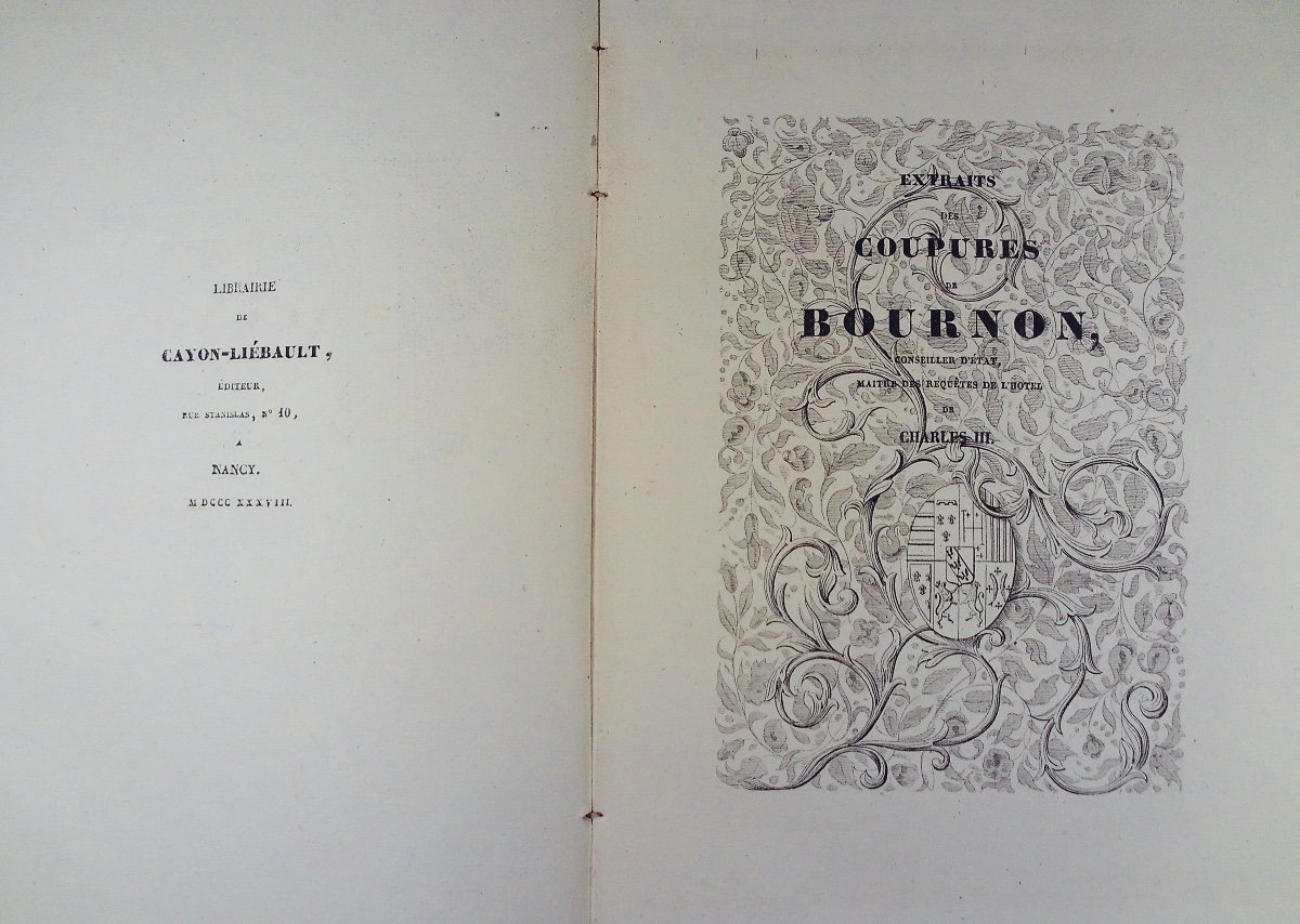 Cayon (jean) - Extracts From The Clippings Of Bournon State Councilor. Cayon-liébault, 1838.-photo-3