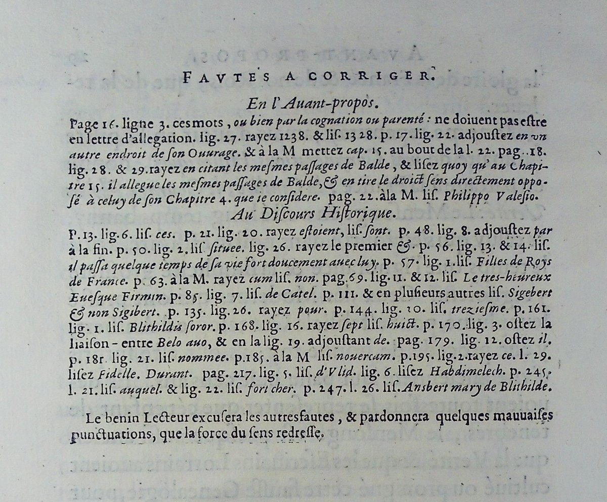 Chantereau-lefebvre - Historical Speech, Concerning The Marriage Of Ansbert. 1647, Vellum Binding-photo-6