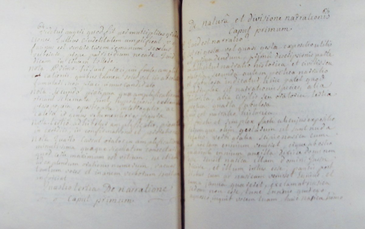 Clément (jean-françois) - Rhetoric Manuscript In Latin. Toul, By The Author, 1746, Bound.-photo-7