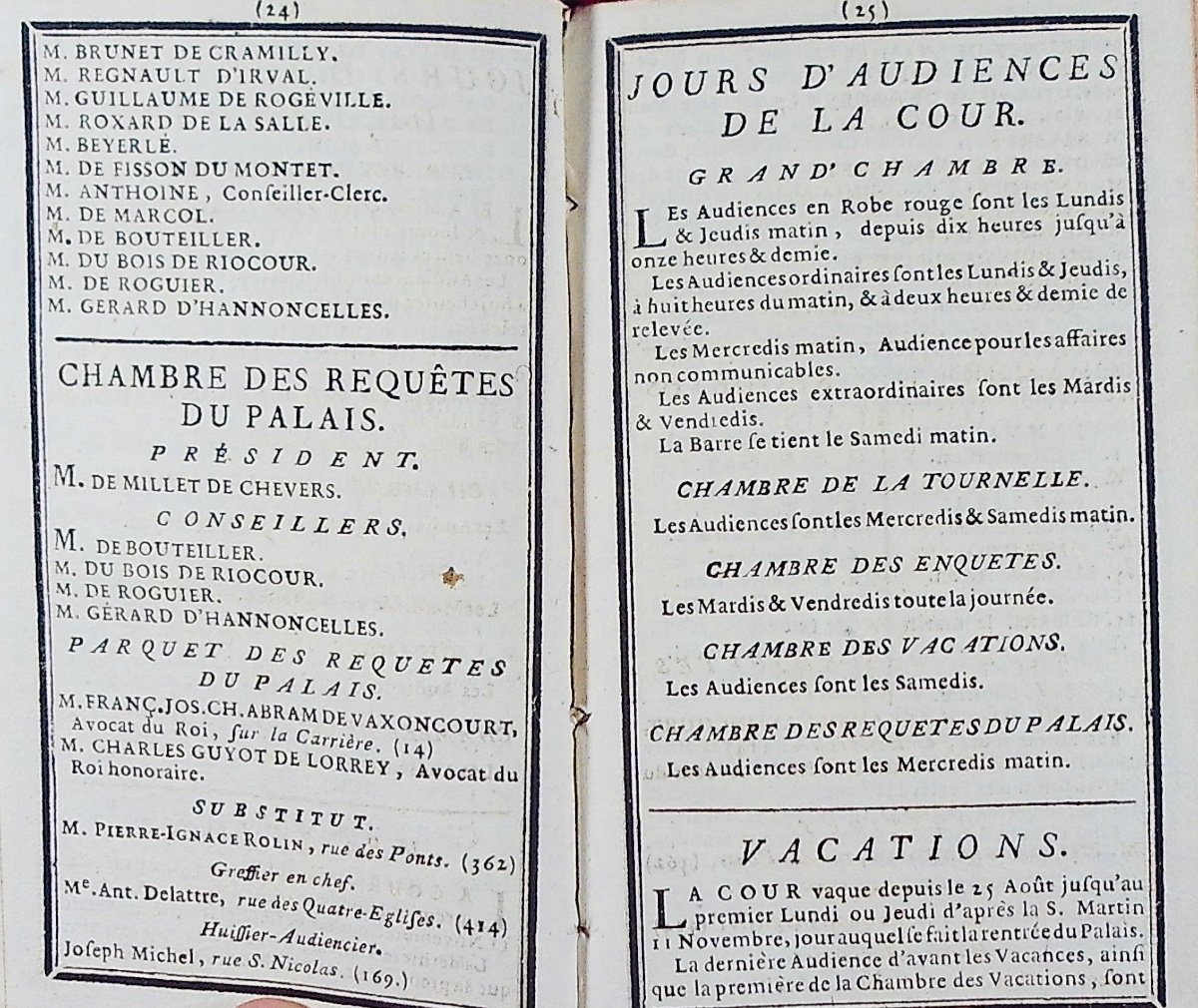 Almanac Of Lorraine And Barrois. Nancy, Chez La Veuve Charlot, 1785, Full Morocco Binding.-photo-6