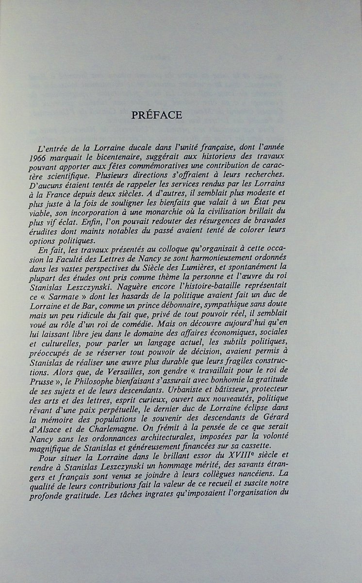 La Lorraine dans l'Europe des Lumières. Actes du colloque de Nancy en 1968, broché.-photo-3