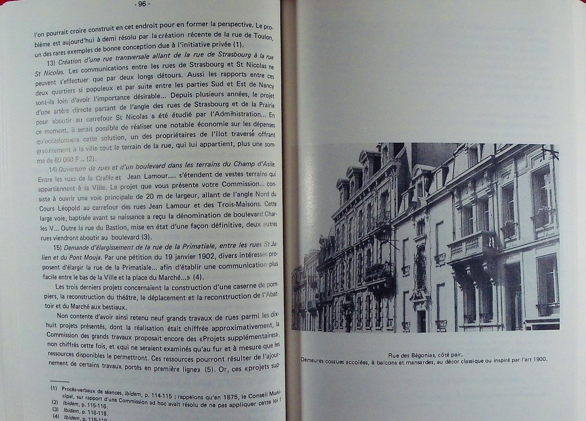 The Urbanization Of Nancy Between 1871 And 1914. Nancy, University Of Nancy, 1980, Paperback.-photo-5