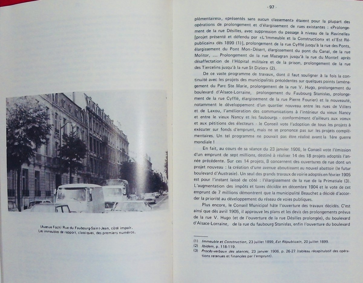 The Urbanization Of Nancy Between 1871 And 1914. Nancy, University Of Nancy, 1980, Paperback.-photo-6