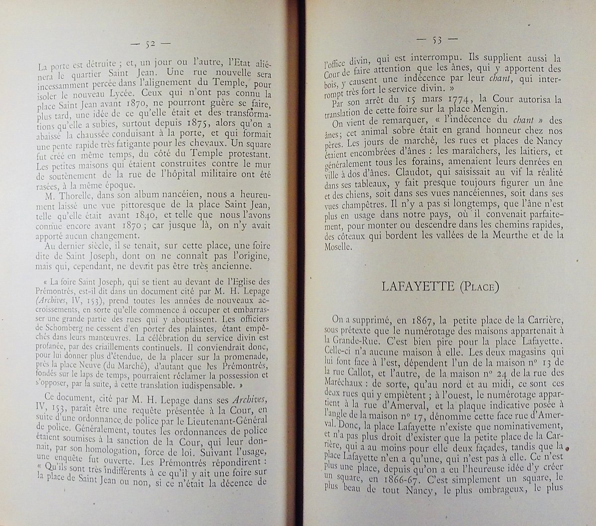 Courbe (charles) - The Streets Of Nancy From The 16th Century To The Present Day. 1885, Half-cloth Bindings.-photo-5