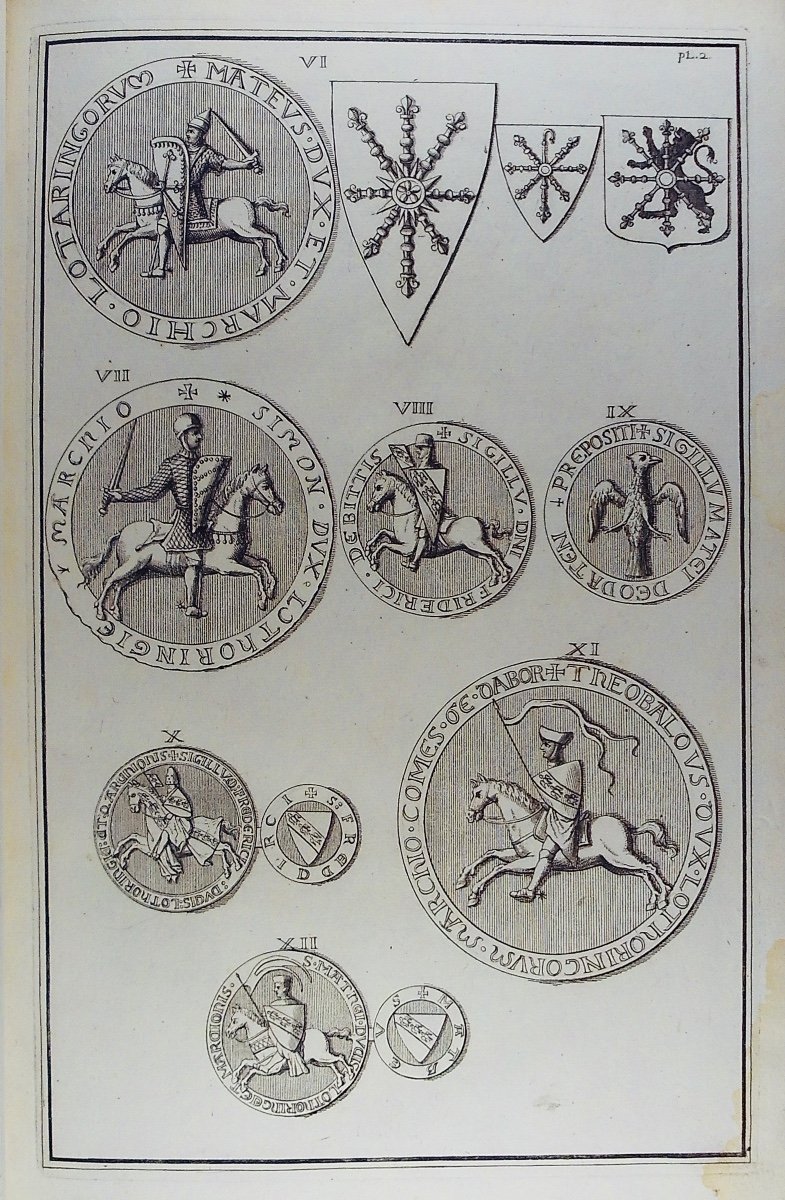 Dom Calmet (augustin) - Remarks On The Seals Engraved In The History Of Lorraine. 1728.-photo-3