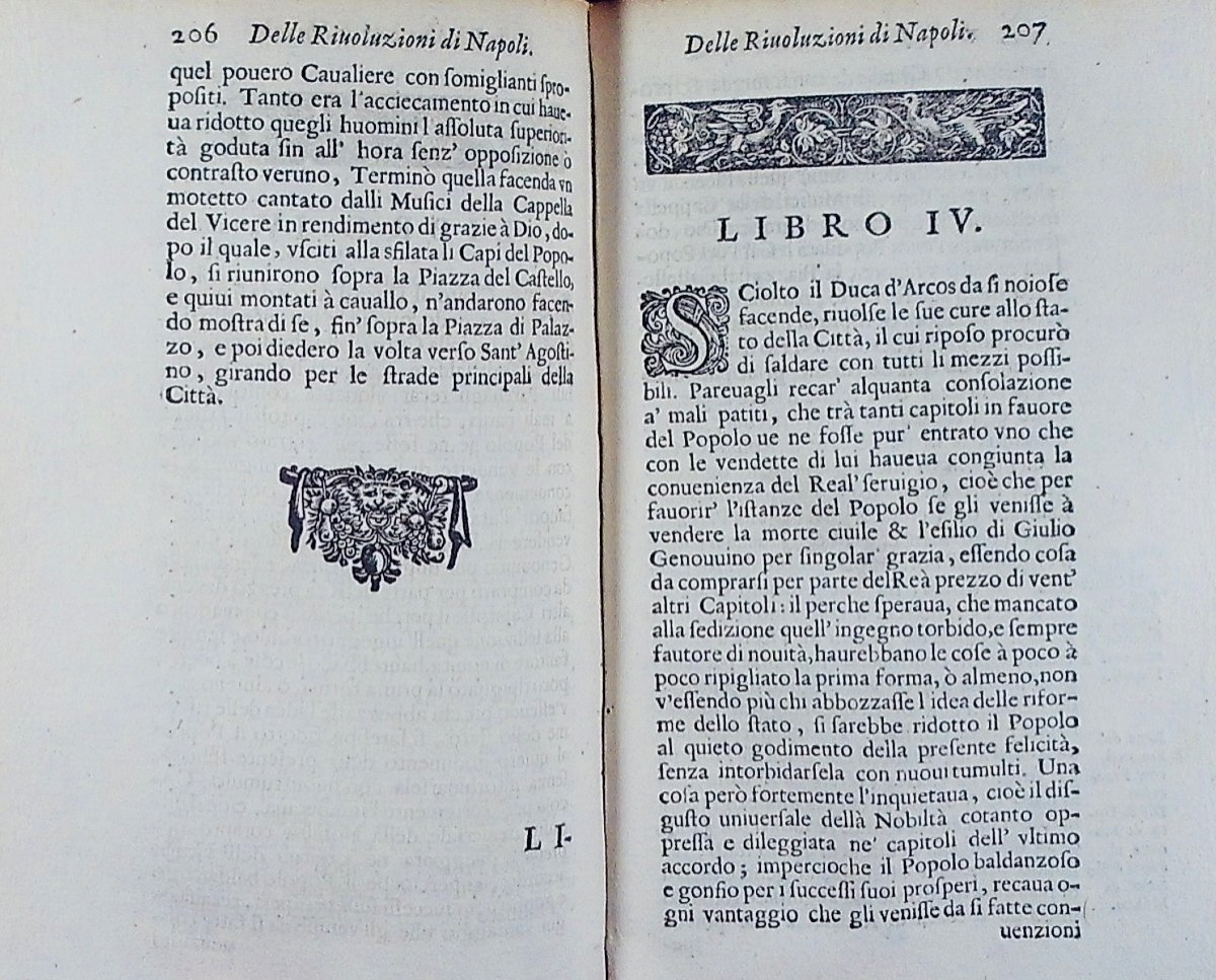 DON NICOLAI - Historia dell' ultime rivoluzione della cita di Napoli. 1660, reliure en vélin.-photo-7