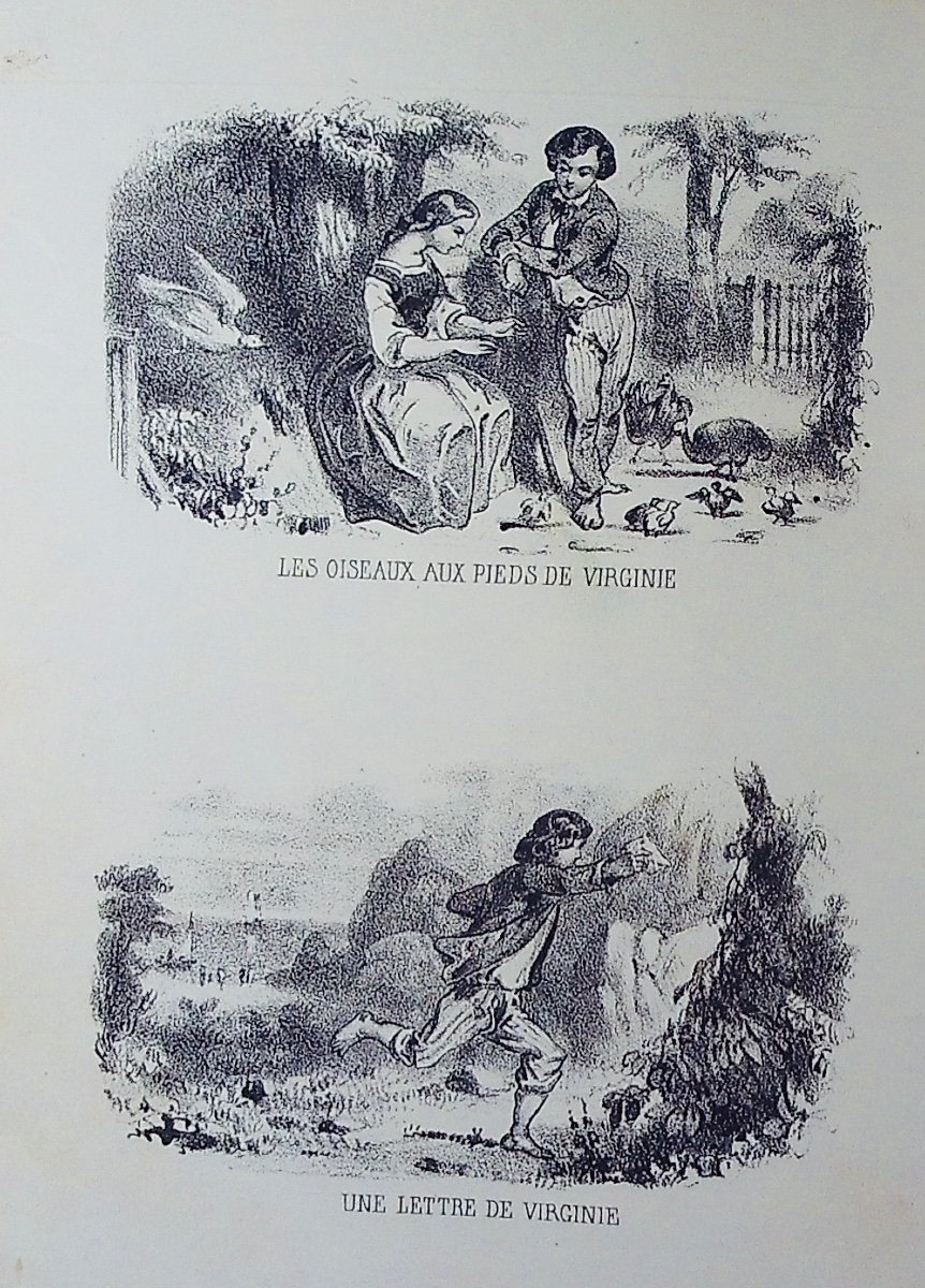 DUGARD (Adolphe) - Paul & Virginie de Bernardin de Saint-Pierre raconté aux enfants. vers 1830.-photo-3