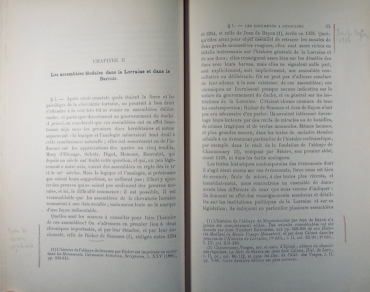 DUVERNOY - Les états généraux des duchés de Lorraine & de Bar jusqu'à Charles III. 1904, relié.-photo-3