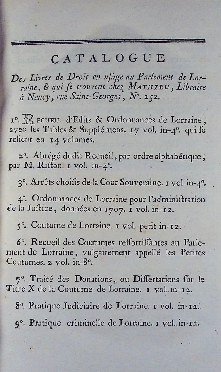 FRANÇOIS-DE-NEUCHATEAU - Recueil authentique des ordonnances de Lorraine concernant les Vosges.-photo-1