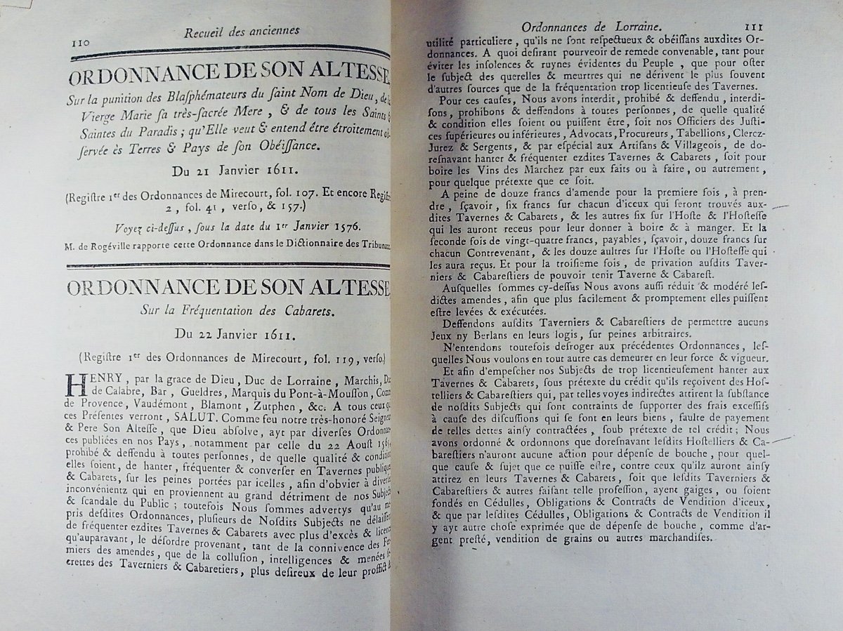 FRANÇOIS-DE-NEUCHATEAU - Recueil authentique des ordonnances de Lorraine concernant les Vosges.-photo-8