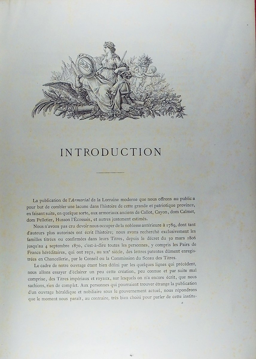 Georgel - Historical And Genealogical Armorial Of The Families Of Lorraine. 1882, Period Hardback.-photo-3