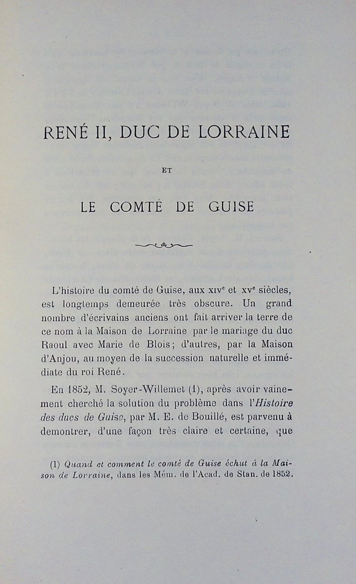 GERMAIN - René II, duc de Lorraine et le comte de Guise. Typographie de Crépin-Leblond, 1888.-photo-3