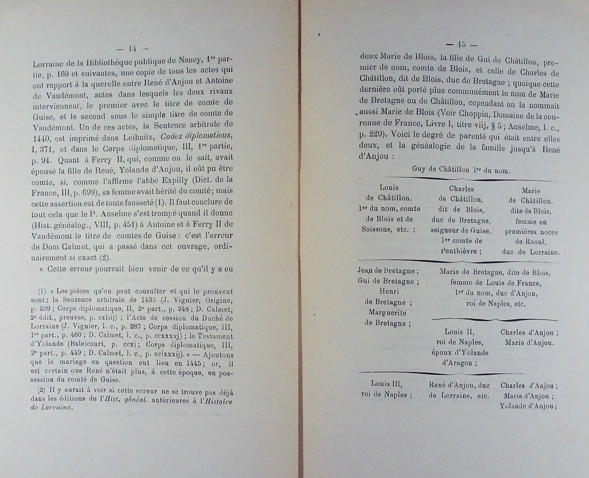 GERMAIN - René II, duc de Lorraine et le comte de Guise. Typographie de Crépin-Leblond, 1888.-photo-1