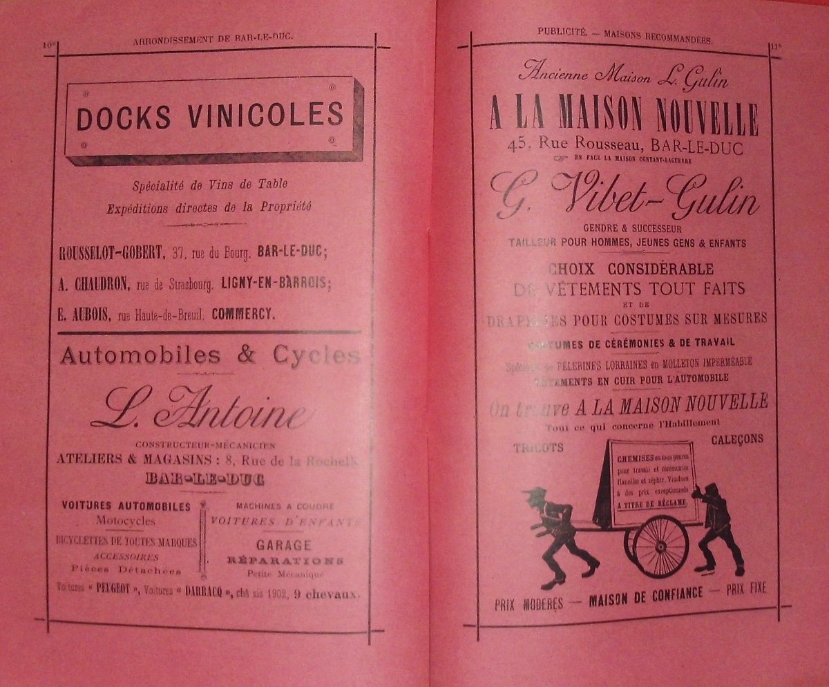 Grandveau (a.) - Directory Of The Meuse 1902. 38th Year. Contant-laguerre, 1902, Paperback.-photo-8