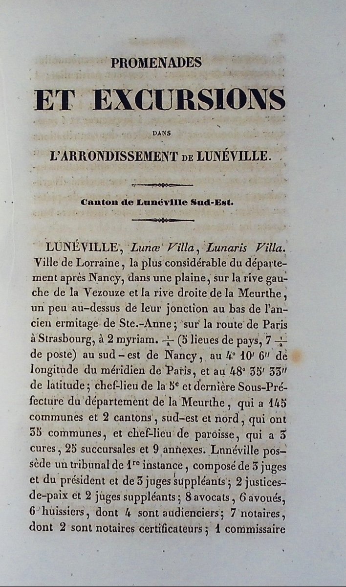 Guerrier - Walks And Excursions In The Towns Of The Six Cantons Of Lunéville. 1838.-photo-3