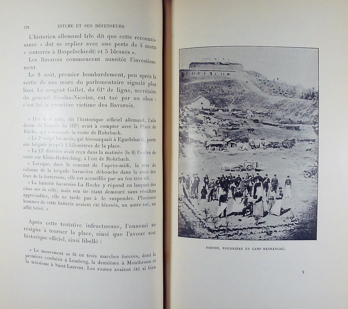 GUESQUIN (Eugène) - Bitche et ses défenseurs (1870-1871). Brodard, 1901, relié avec envoi.-photo-2