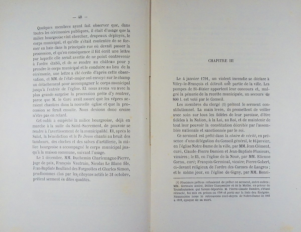 Guillemin (p.) - Saint-dizier During The Revolutionary Period 1789-1794. 1887, Paperback.-photo-2