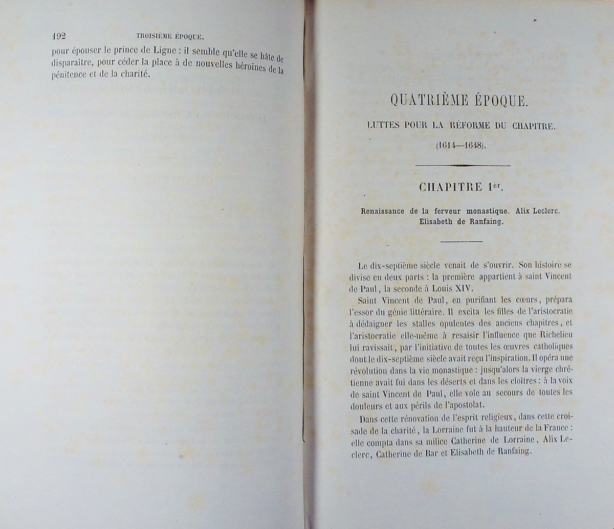 GUINOT (A.) - Étude historique sur l'abbaye de Remiremont. Douniol, 1839, reliure d'époque.-photo-6