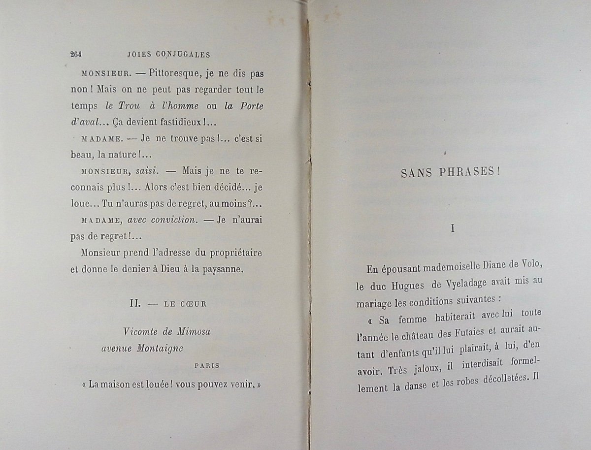 Gyp – Marital Joys. Calmann-lévy, 1887, Full Purple Morocco Binding Signed Bézard.-photo-5