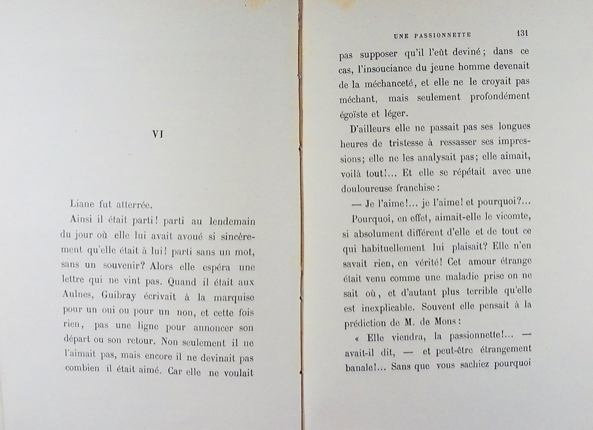 GYP - Une passionnette. Calmann Lévy, 1891, reliure plein maroquin violet signée Bézard.-photo-4