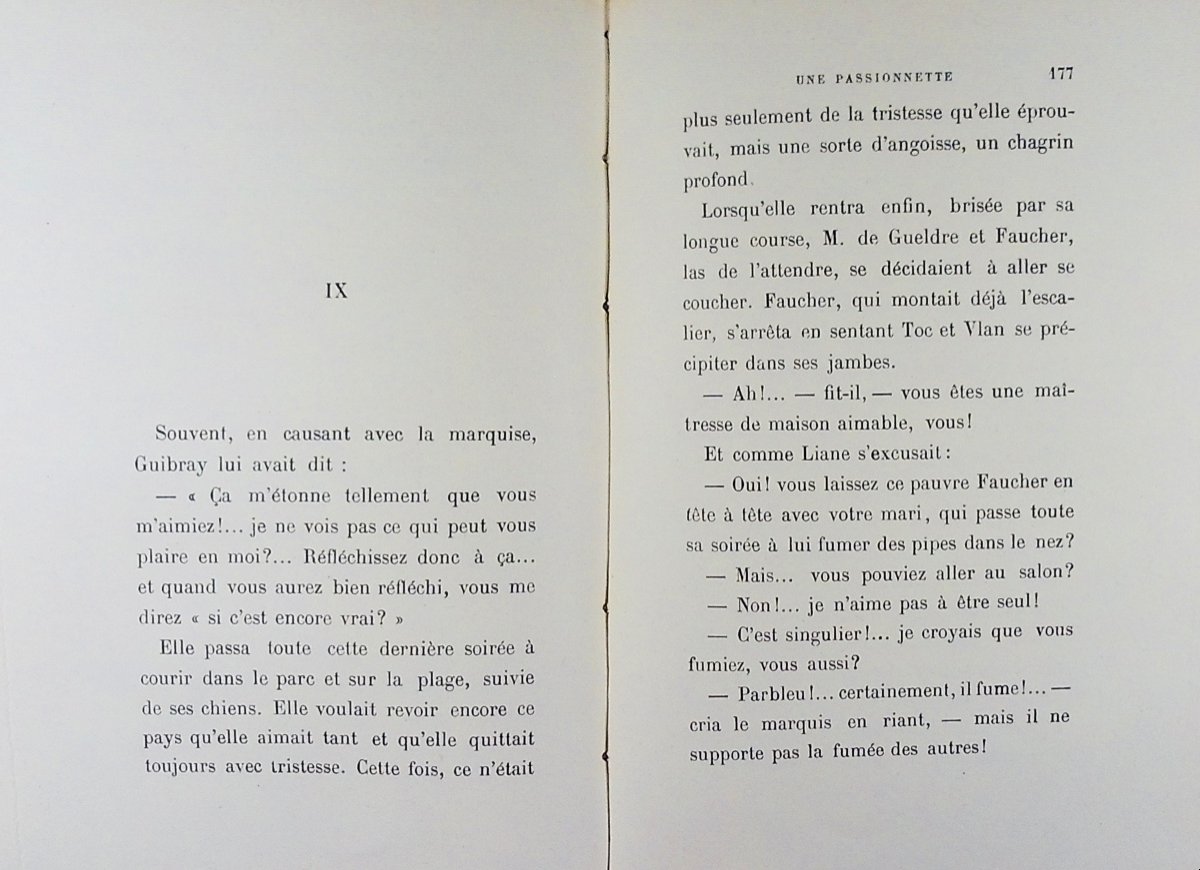 GYP - Une passionnette. Calmann Lévy, 1891, reliure plein maroquin violet signée Bézard.-photo-5