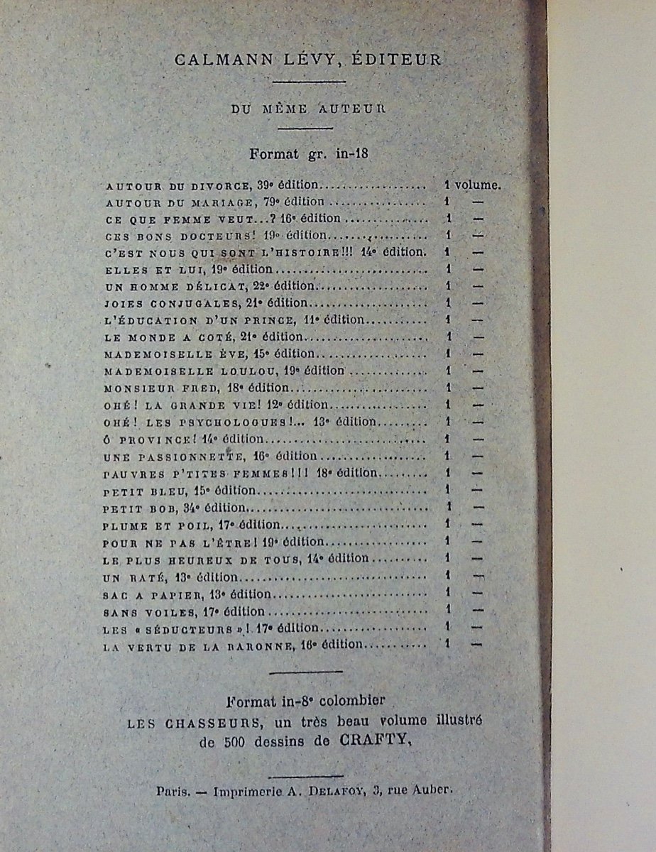 GYP - Mariage civil. Calmann-Lévy, 1892, reliure plein maroquin violet signée Bézard.-photo-3