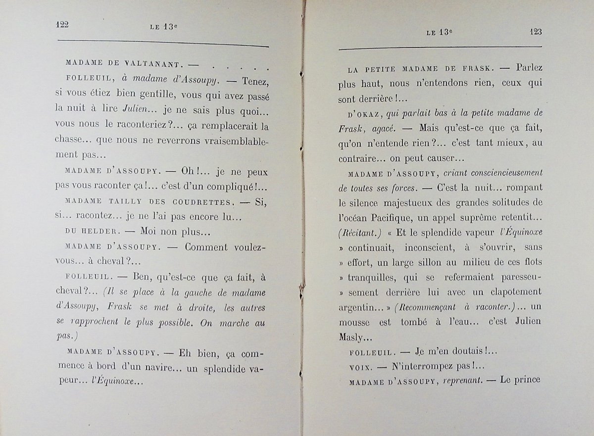 Gyp - The 13th. Calmann Lévy, 1894, Full Purple Morocco Binding Signed Bézard, Gilt Head.-photo-4