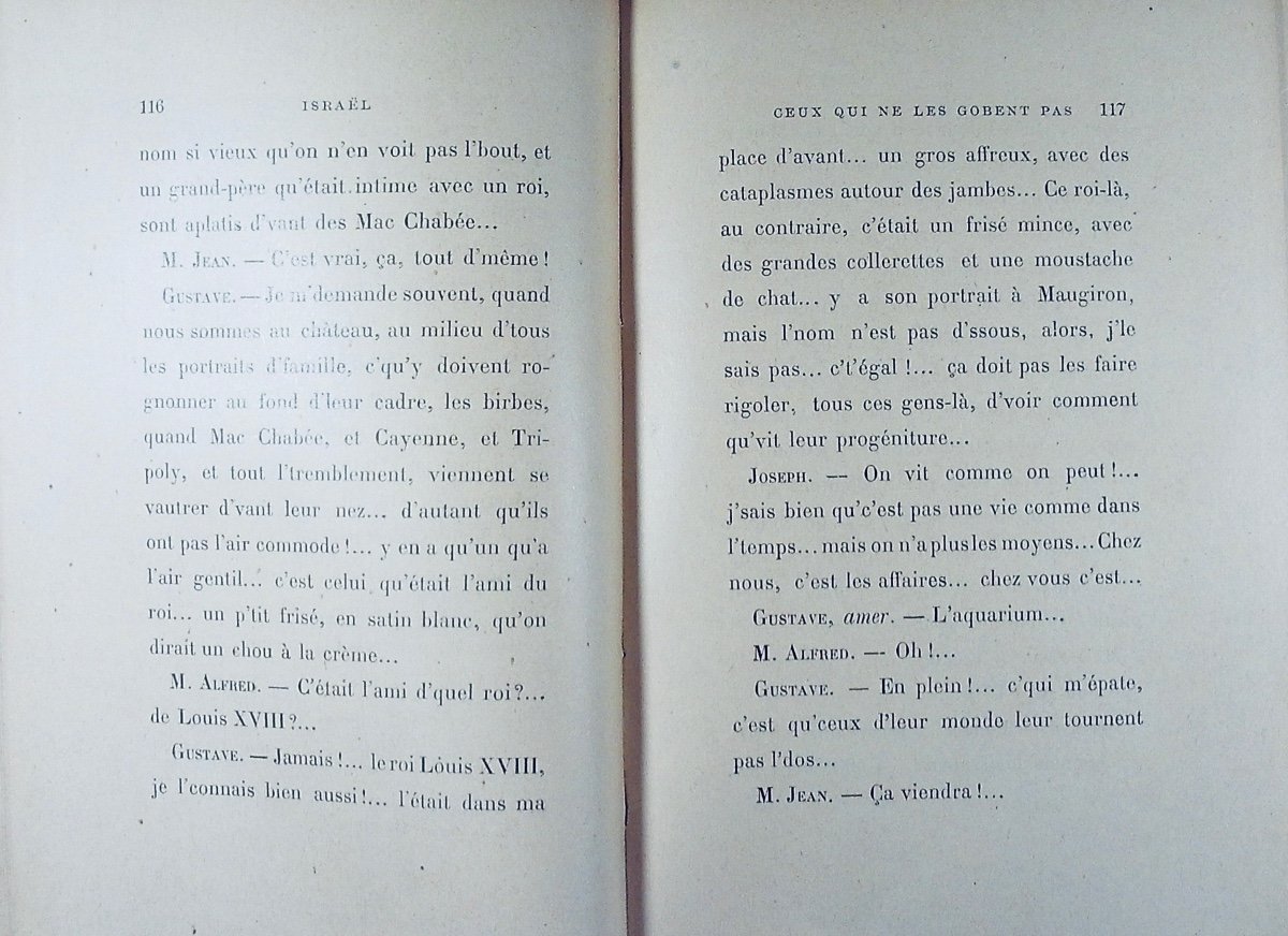 Gyp - Israel. Flammarion, 1898, Full Purple Morocco Binding Signed Bézard, Gilded Head.-photo-2