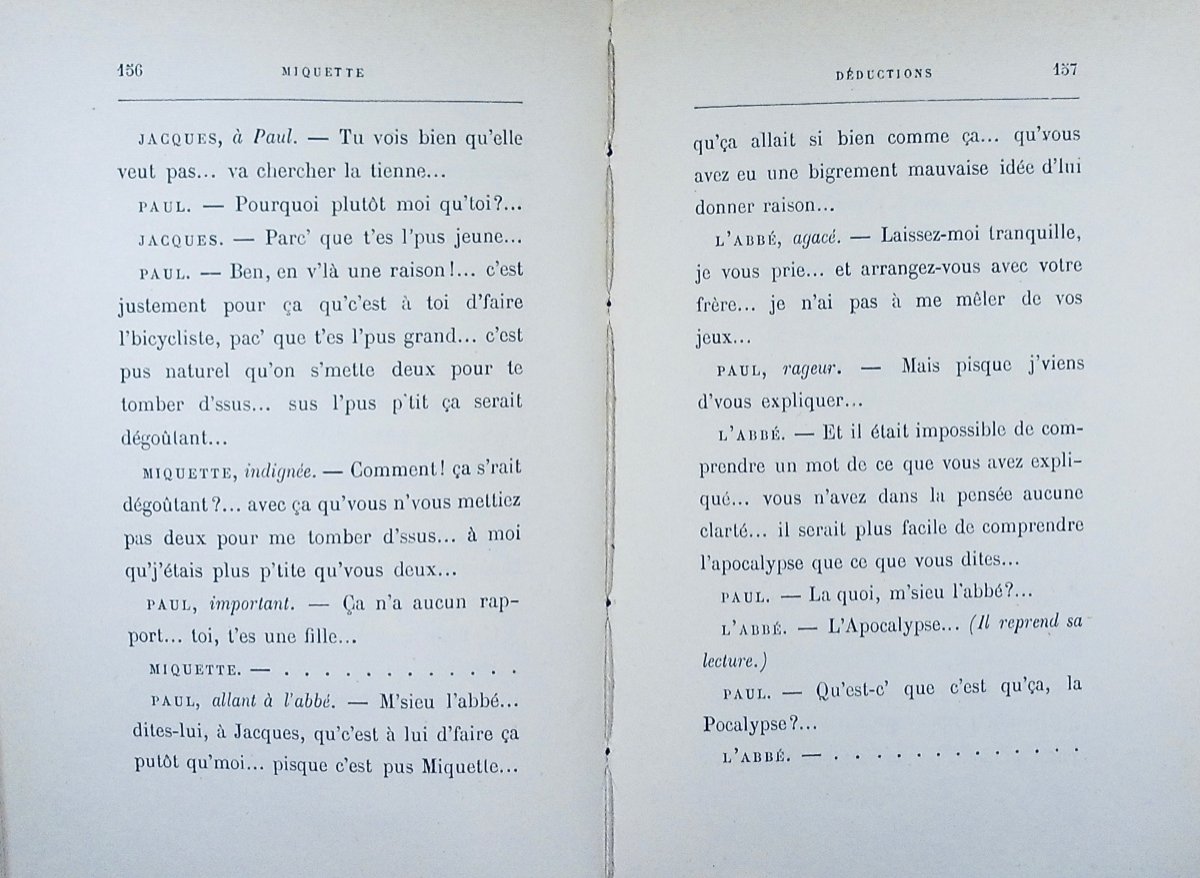 Gyp - Miquette. Calmann Lévy, 1898, Full Purple Morocco Binding Signed Bézard, Gilt Head.-photo-2