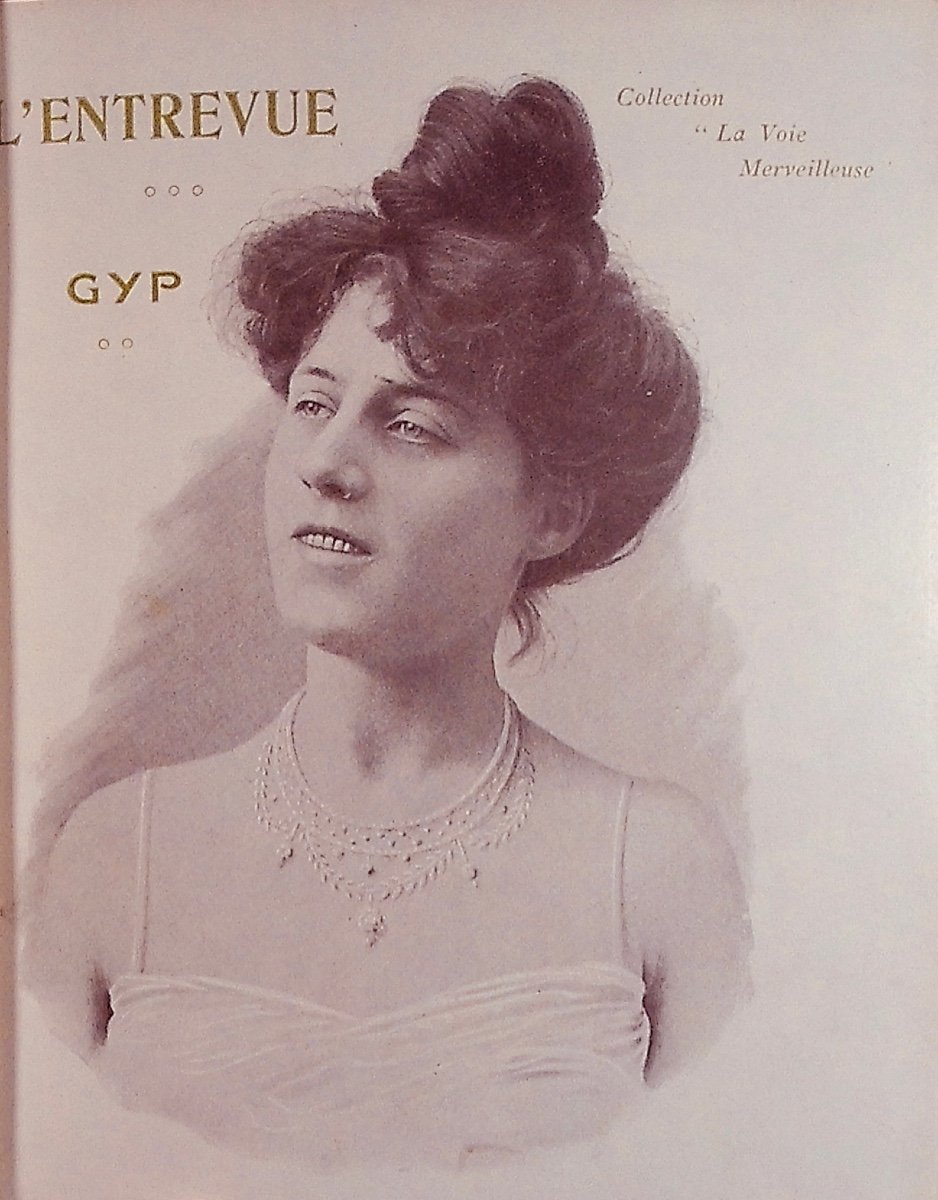 GYP - L'Entrevue. Nilsson - Per Lamm, 1899, reliure plein maroquin violet signée Bézard.-photo-4