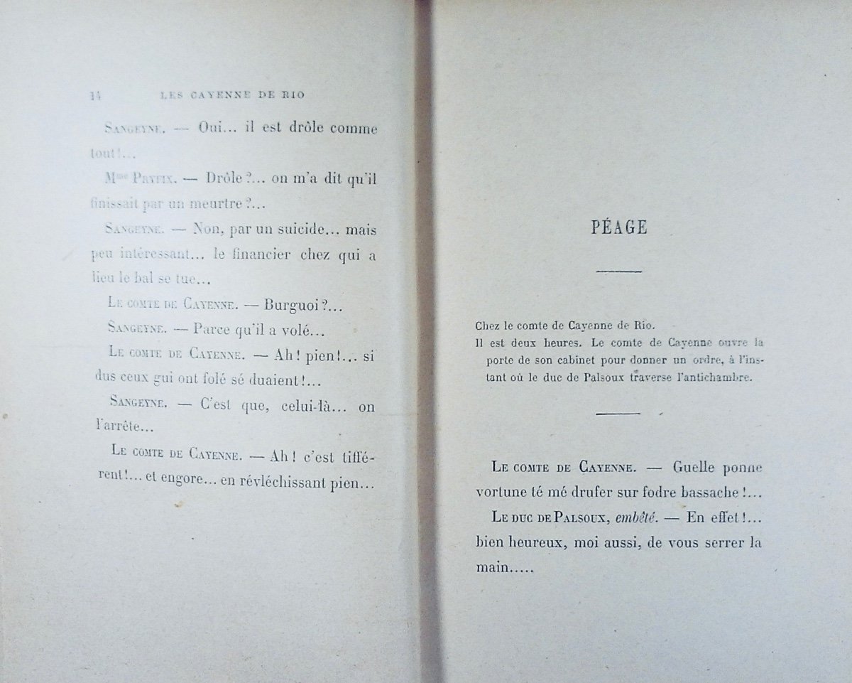 GYP - Les Cayenne de Rio. Flammarion, 1899, reliure plein maroquin violet signée Bézard.-photo-3