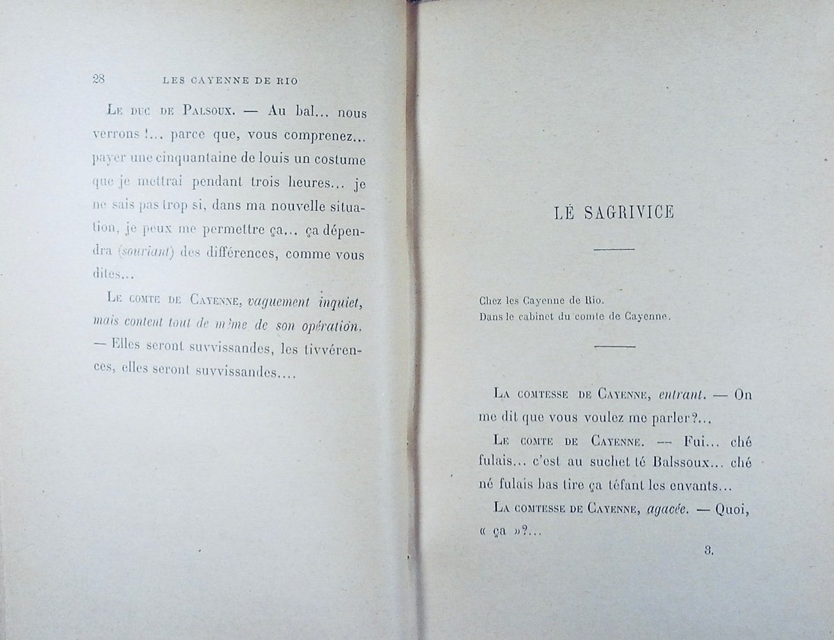 GYP - Les Cayenne de Rio. Flammarion, 1899, reliure plein maroquin violet signée Bézard.-photo-4