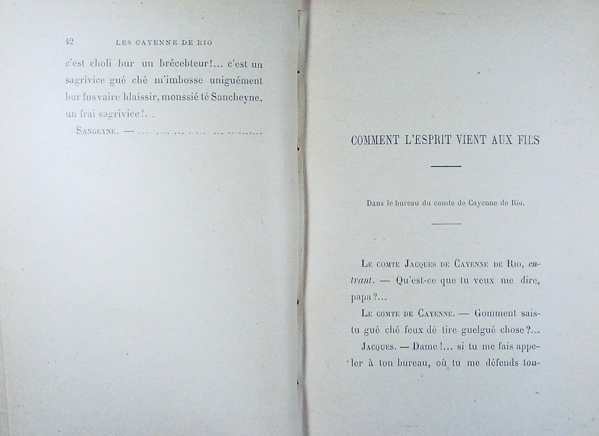 GYP - Les Cayenne de Rio. Flammarion, 1899, reliure plein maroquin violet signée Bézard.-photo-1