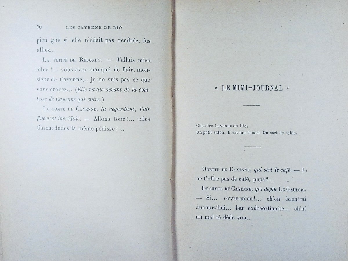 GYP - Les Cayenne de Rio. Flammarion, 1899, reliure plein maroquin violet signée Bézard.-photo-2