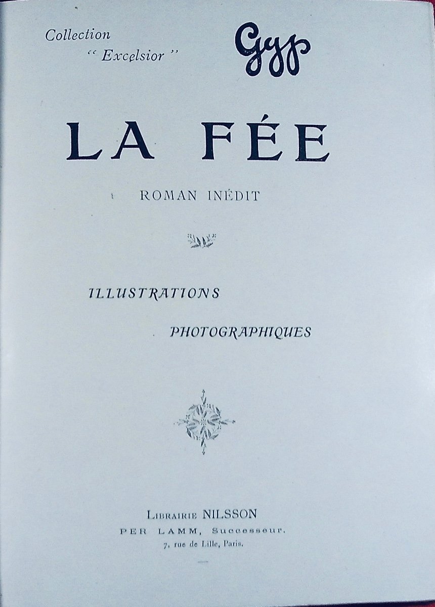 GYP - La Fée. Nilsson - Lamm, 1902, reliure plein maroquin violet signée Bézard, tête dorée.-photo-2