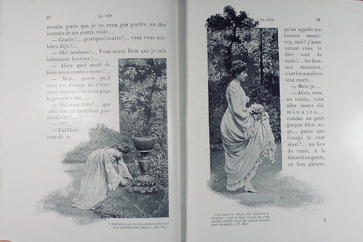 GYP - La Fée. Nilsson - Lamm, 1902, reliure plein maroquin violet signée Bézard, tête dorée.-photo-1