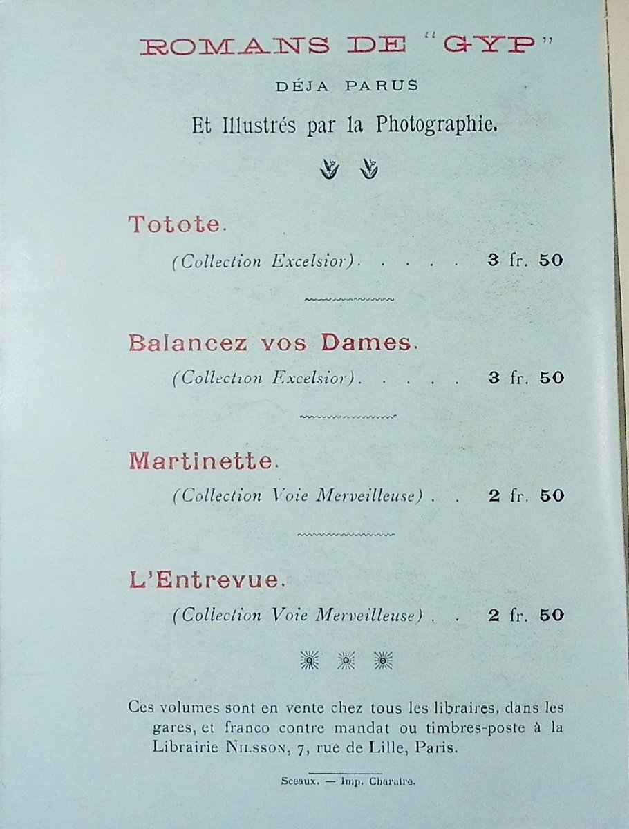 GYP - La Fée. Nilsson - Lamm, 1902, reliure plein maroquin violet signée Bézard, tête dorée.-photo-4