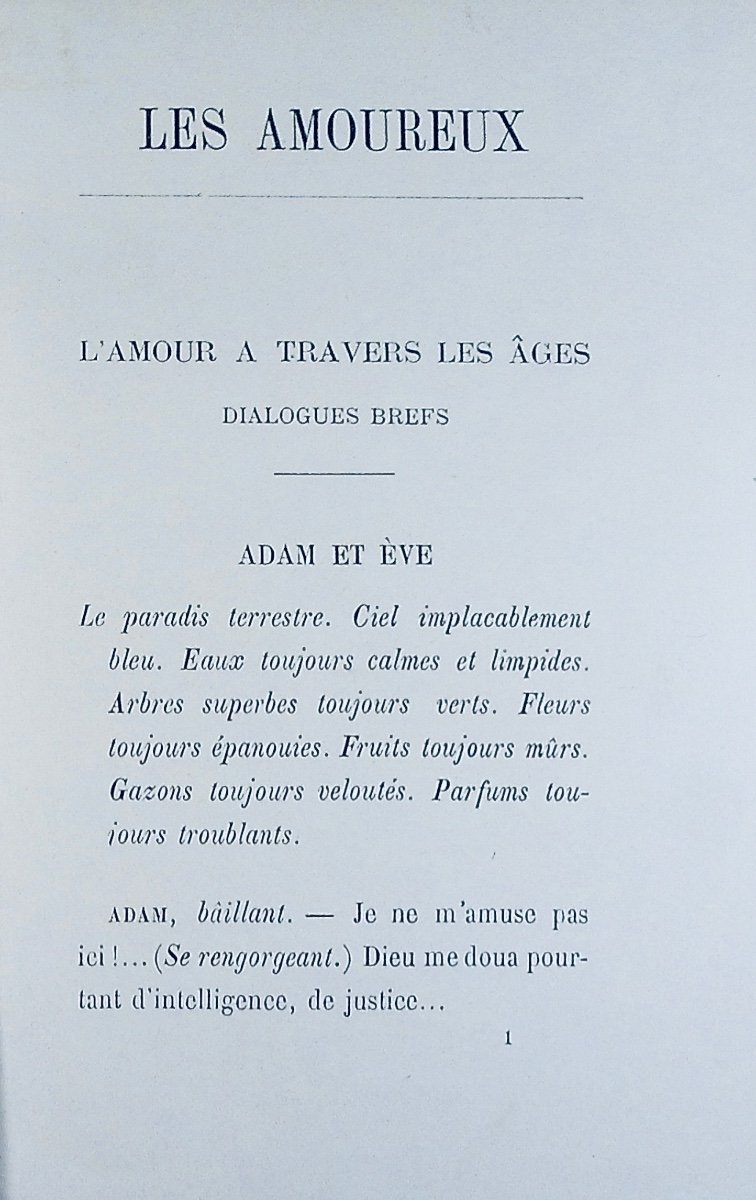 GYP - Les amoureux.  F. Juven, 1902, reliure plein maroquin violet signée Bézard, tête dorée.-photo-3