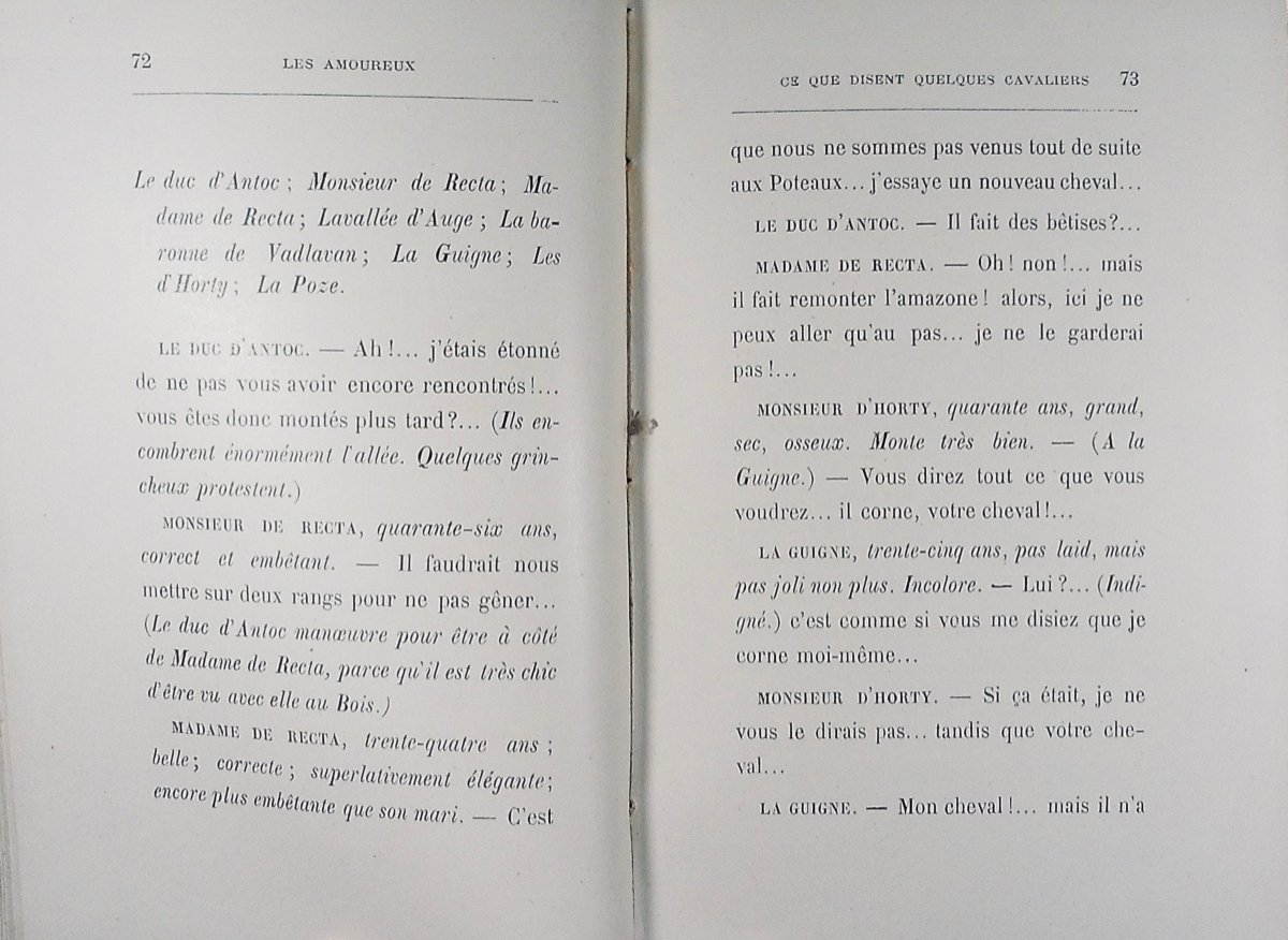 GYP - Les amoureux.  F. Juven, 1902, reliure plein maroquin violet signée Bézard, tête dorée.-photo-3